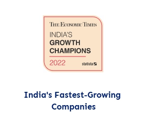 India's fastest growing companies 2022 recognition from The Economic Times