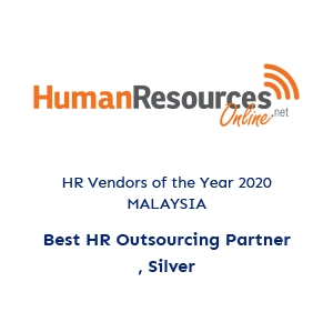 Best HR outsourcing partner silver in Malaysia 2020 from Human Resources Online