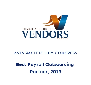 Best Payroll outsourcing partner 2019 recognition from Human resources vendors awards