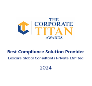 Corporate titan award to Lexcare for Best Compliance Solution Provider 2024