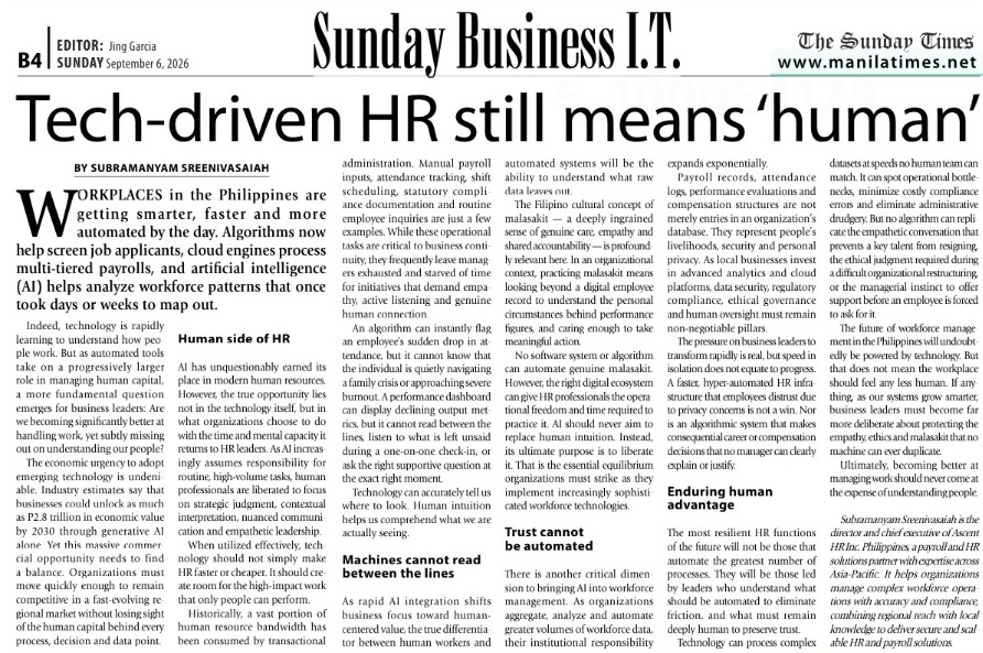 Article in Manila Times