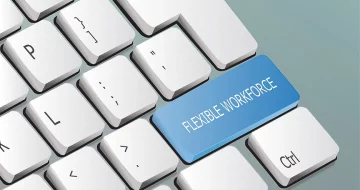 Flexible Workforce Key on a keyboard
